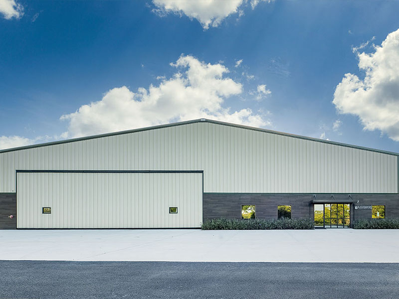 A.D. Owens Construction Home Office – Airport Hangar